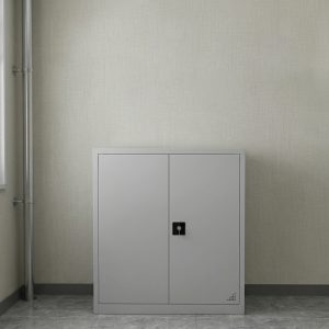 armoire basse metallique a portes battantes