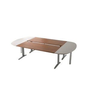 tables de réunion ovale pietement i ou l